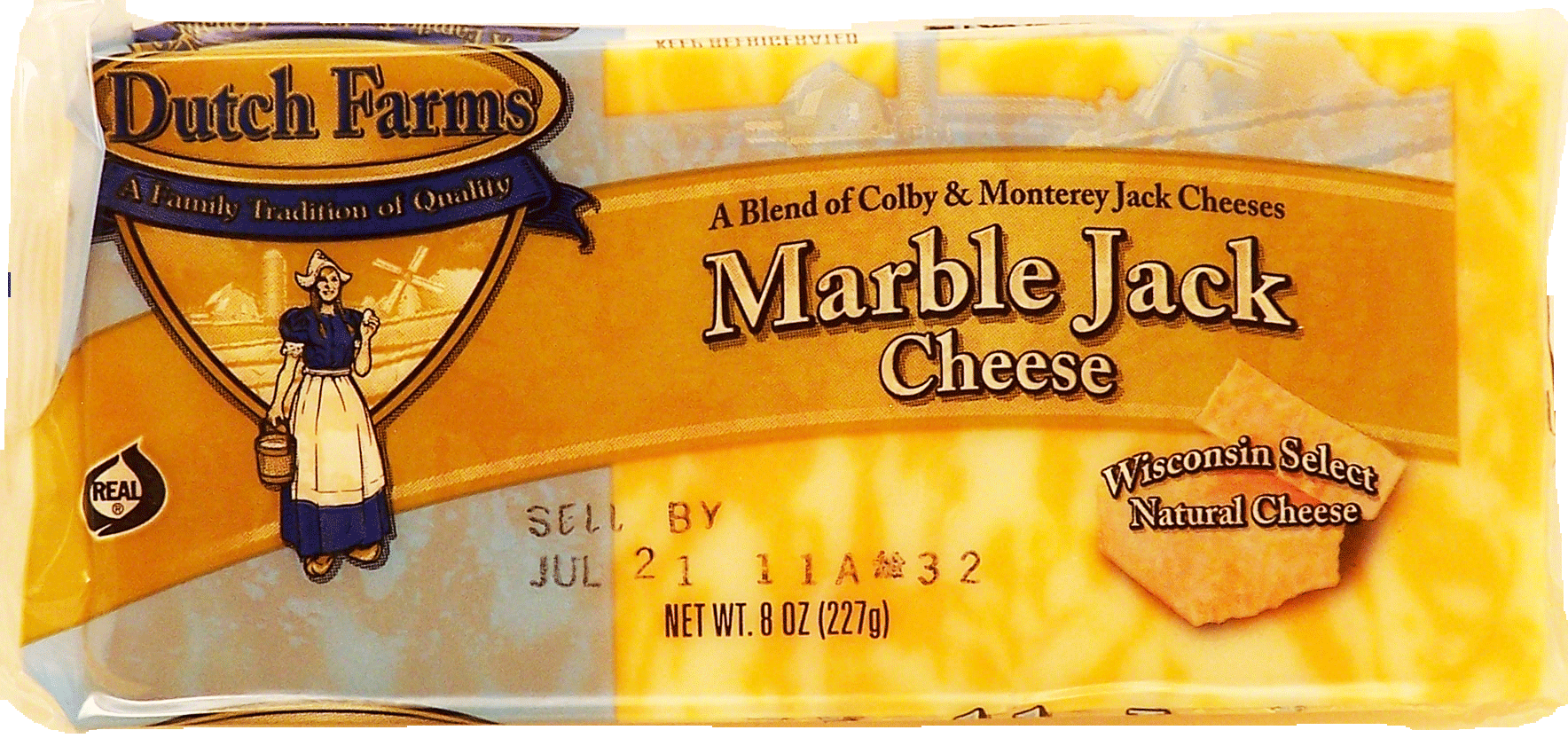 Dutch Farm Wisconsin Select monterey jack cheese block Full-Size Picture